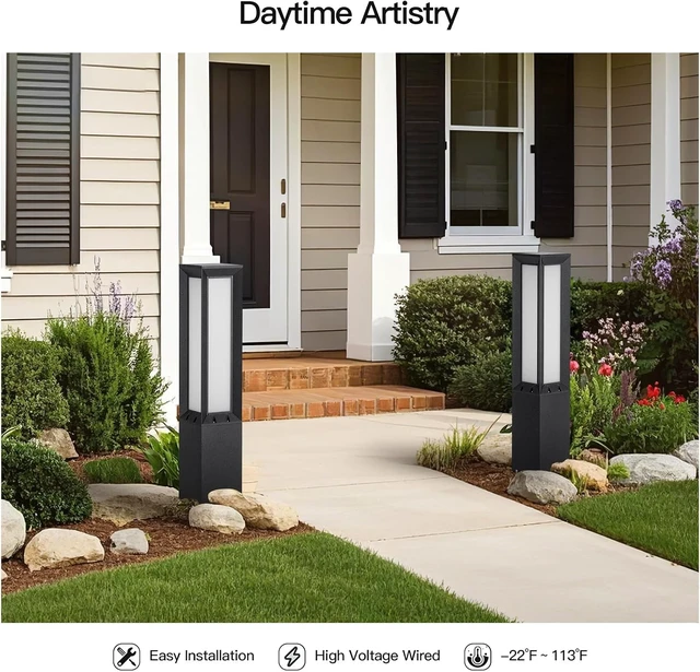 Alt view image 6 of 7 - MVBT 32" Landscape Path Light Hard Wired, Outdoor Pathway Lights AC100-240V