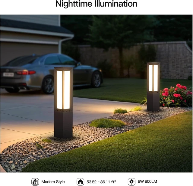 Alt view image 7 of 7 - MVBT 32" Landscape Path Light Hard Wired, Outdoor Pathway Lights AC100-240V