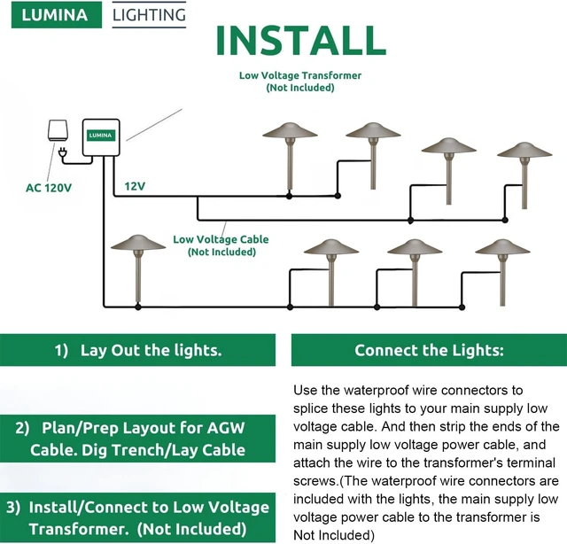 Alt view image 7 of 7 - 3W Landscape Lighting 12V Low Voltage Path Lights Warm White Waterproof Outdoor Replaceable G4 LED Bulb for Garden Pathway Lawn Yard Bronze 8-Pack