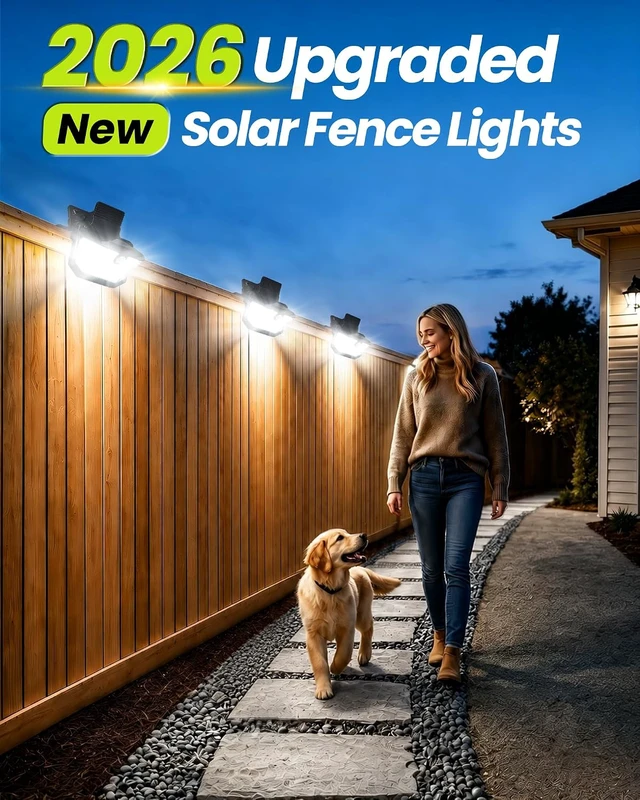 Alt view image 5 of 7 - Clip on Solar Motion Sensor Lights Outdoor, 178LED Security Fence Light