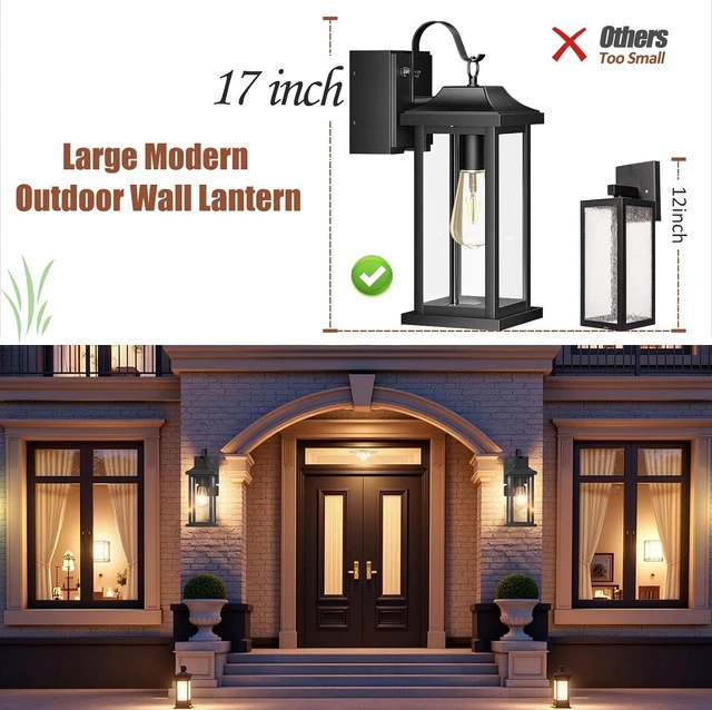 Alt view image 3 of 7 - Outdoor Wall Light Dusk to Dawn GFCI Outlet 17 Large