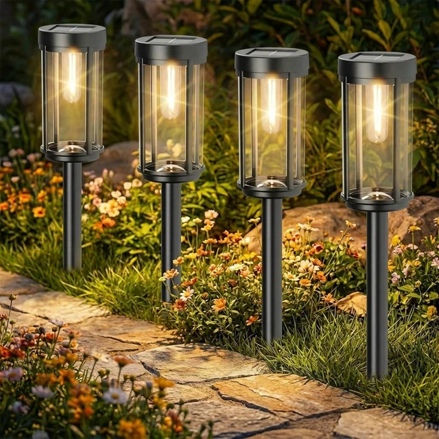 Main image of Sparkblaze Solar Pathway Lights Outdoor, 12 Pack, Warm White