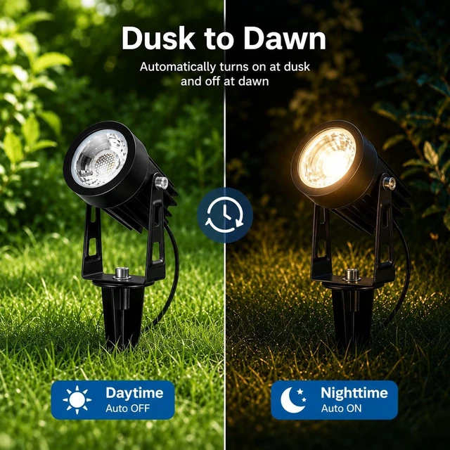 Alt view image 3 of 7 - rosykite Low Voltage Landscape Lighting, Smart Outdoor Spot Lights 6 Pack