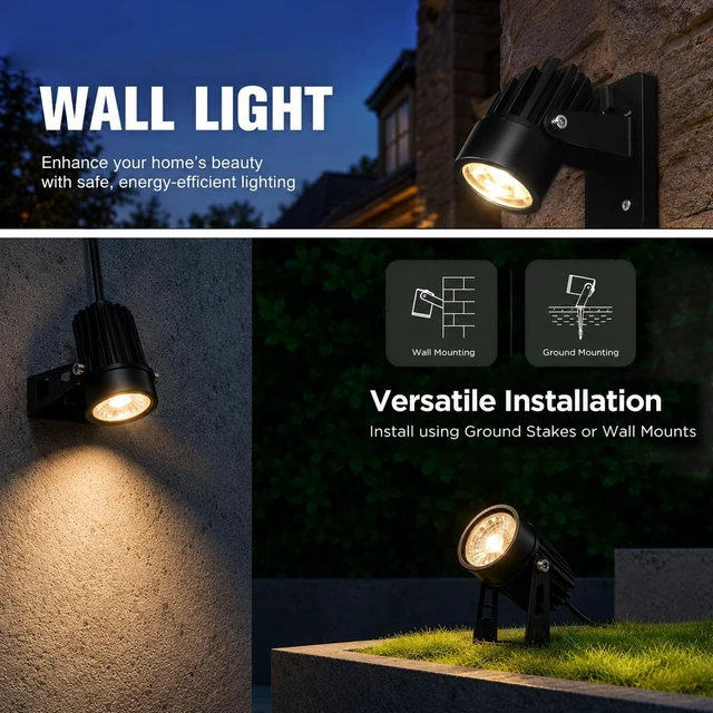 Alt view image 5 of 7 - rosykite Low Voltage Landscape Lighting, Smart Outdoor Spot Lights 6 Pack