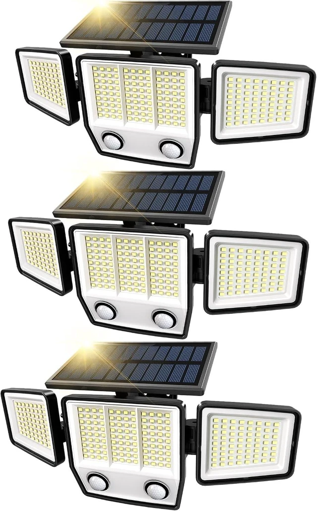 Main image of MDCMDCM Solar Motion Sensor Outdoor Lights Waterproof - 3000LM 3 Modes Security Lights Outdoor 270° Illumination IP65 LED Solar Flood Wall Light for Garden Yard Patio Pathway