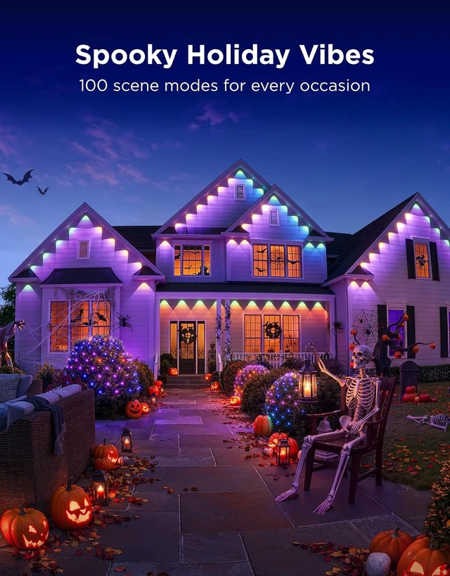 Alt view image 3 of 7 - Govee Permanent Outdoor Lights 2 Pro, 100ft with IP68 Waterproof, White