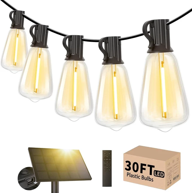 Main image of Svater Solar String Lights Outdoor Waterproof LED 30 FT, Remote Dimmable