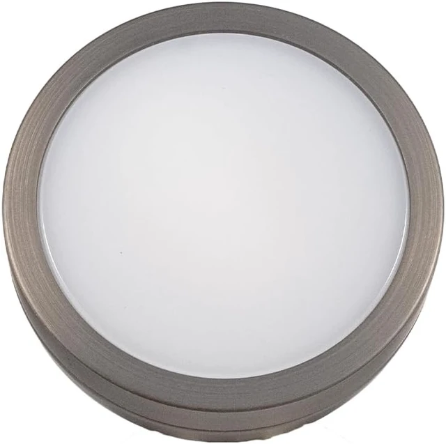 Alt view image 4 of 6 - VOLT 12V Mini Round Frosted Flood Light (Bronze) & 3W 2700K G4 LED Bulb
