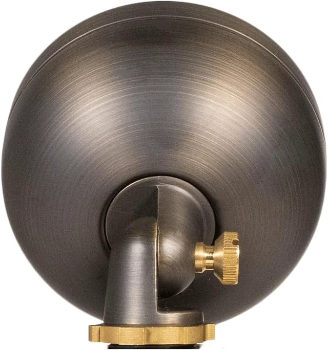 Alt view image 6 of 6 - VOLT 12V Mini Round Frosted Flood Light (Bronze) & 3W 2700K G4 LED Bulb