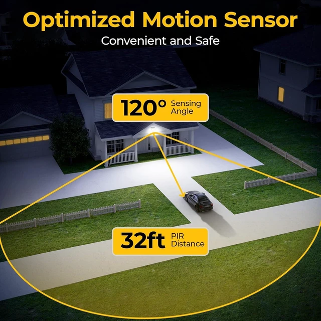 Alt view image 2 of 7 - Solar Motion Sensor Lights, Remote Control, 3 Modes, 2 Pack