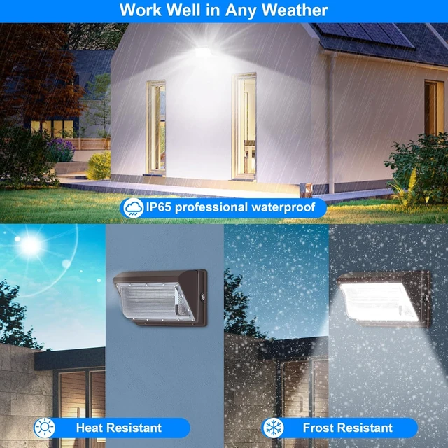 Alt view image 3 of 7 - 120W LED Wall Pack Light for Yard,Garage,Parking Lot