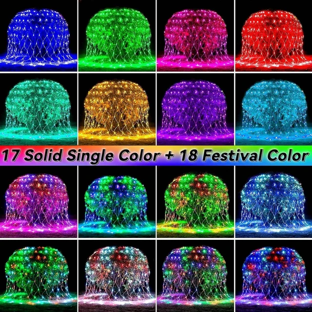 Alt view image 2 of 7 - LitHome 12x 12FT Christmas Net Lights Outdoor Waterproof, 400 LED