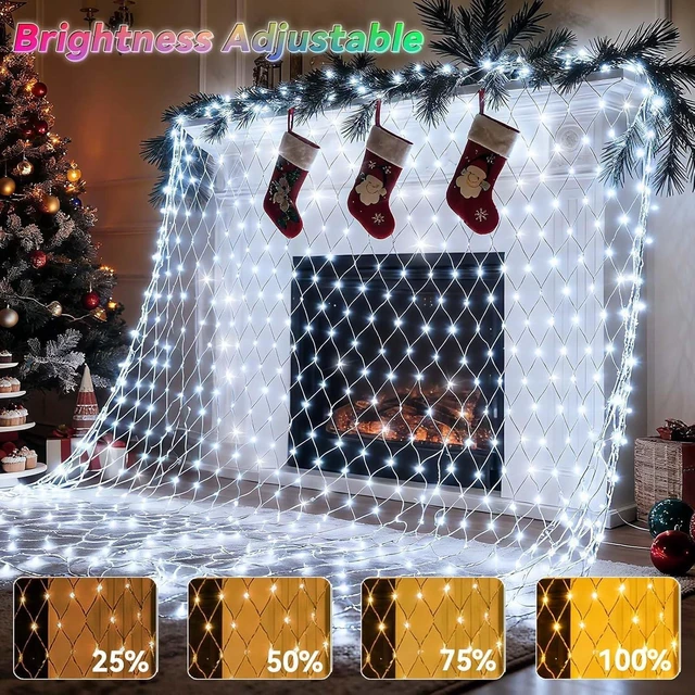 Alt view image 3 of 7 - LitHome 12x 12FT Christmas Net Lights Outdoor Waterproof, 400 LED