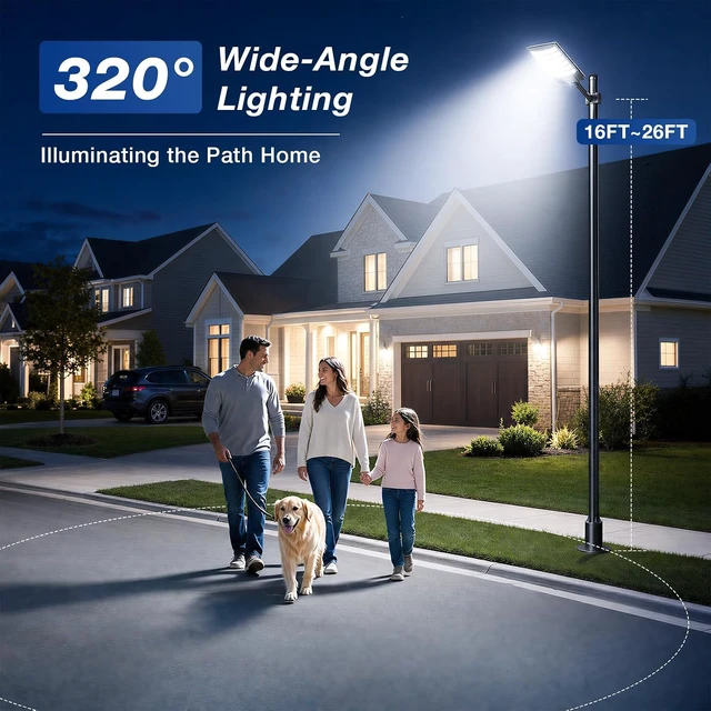 Alt view image 2 of 7 - WYWNA WY-10000W Solar Street Light, IP66 Waterproof Solar Lights Outdoor
