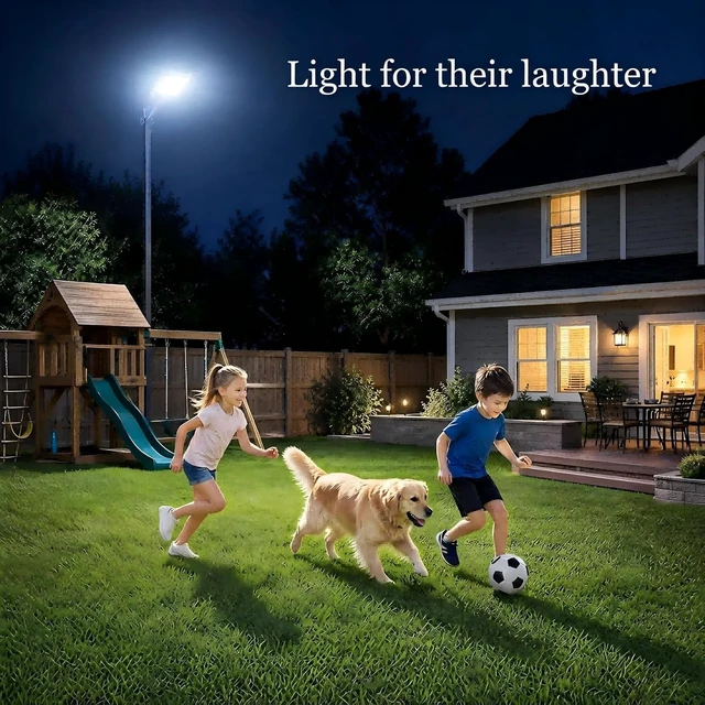 Alt view image 3 of 7 - WYWNA WY-10000W Solar Street Light, IP66 Waterproof Solar Lights Outdoor