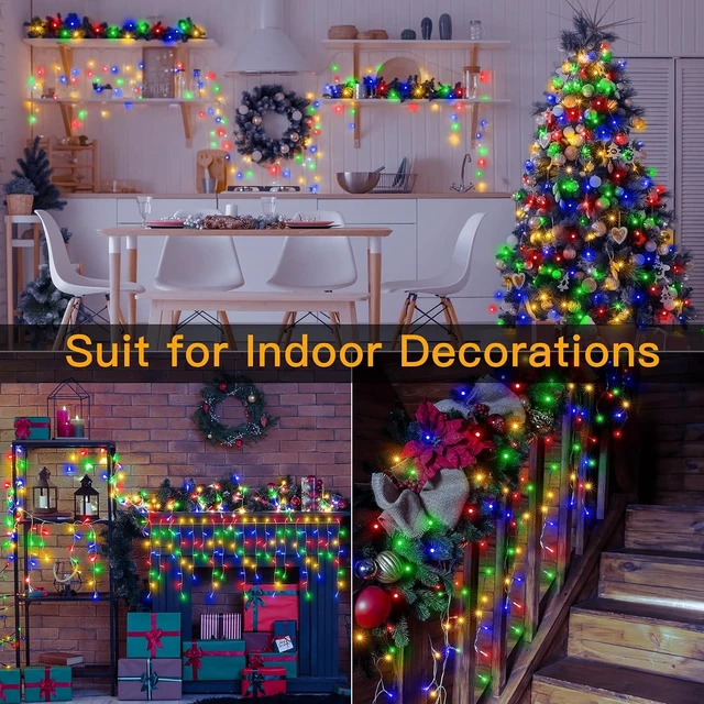 Alt view image 3 of 3 - Ollny Icicle Lights for Outside 504LED 41FT, Multicolor Christmas Light with Remote 8Modes Timers Waterproof, Plug in Connectable Hanging Lights for Outdoor Indoor House Roof Holiday