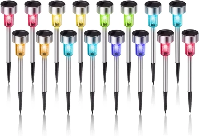 Main image of Solar Lights Outdoor Waterproof, Solar Garden Lights, Multicolor, 16Pack