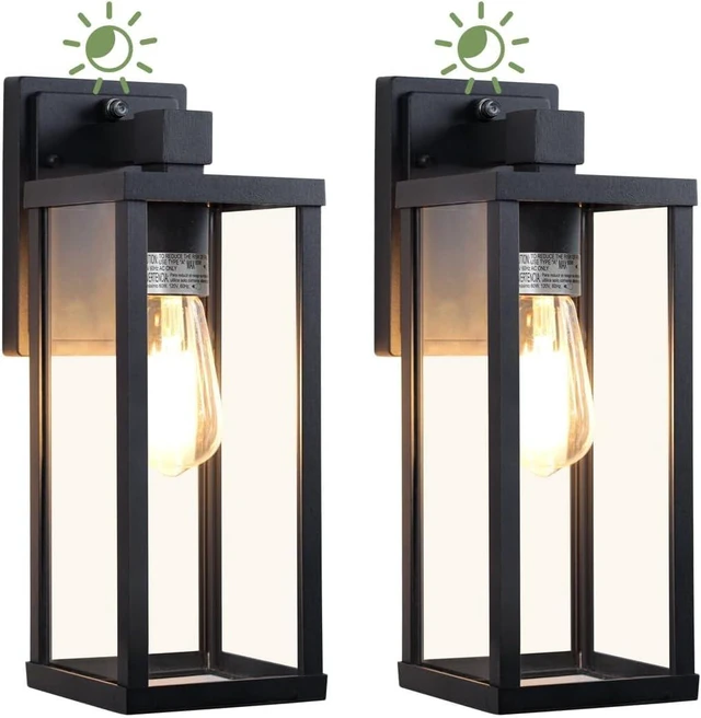 Main image of LITFIT Dusk to Dawn Outdoor Wall Sconces, 14'' Aluminum Exterior Lights