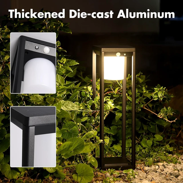 Alt view image 4 of 7 - Outdoor Solar Lanterns Waterproof, LED Motion Sensor Floor Lamp