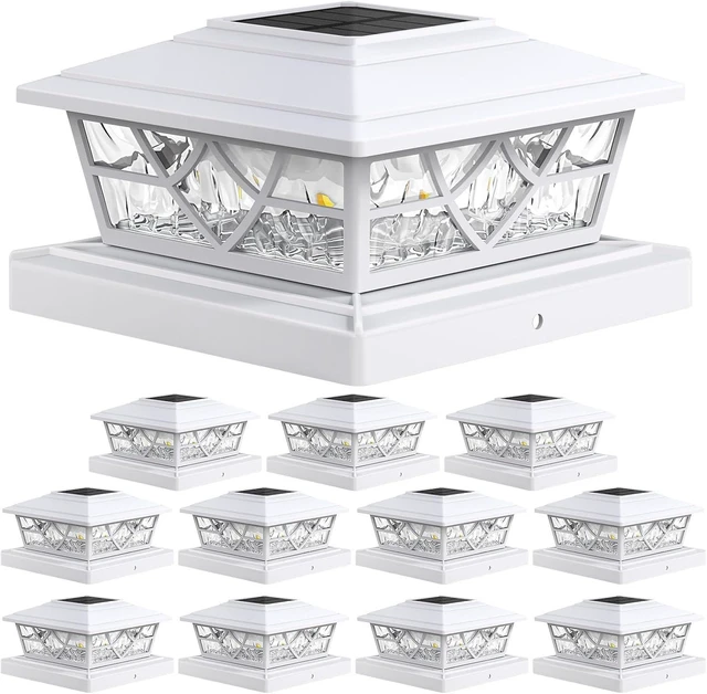 Main image of APONUO Solar Post Cap Lights 4x4 5x5 6x6, IP64 Waterproof