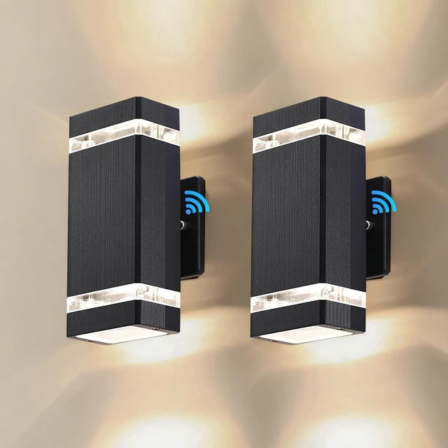 Main image of iYogaled Modern Outdoor Wall Lights with Dusk to Dawn Outdoor Lighting