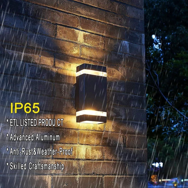 Alt view image 3 of 7 - iYogaled Modern Outdoor Wall Lights with Dusk to Dawn Outdoor Lighting