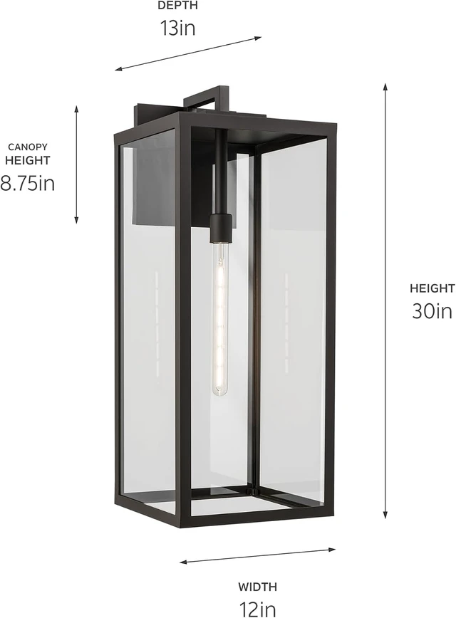 Alt view image 2 of 6 - Kichler Branner Outdoor Wall Light, Olde Bronze