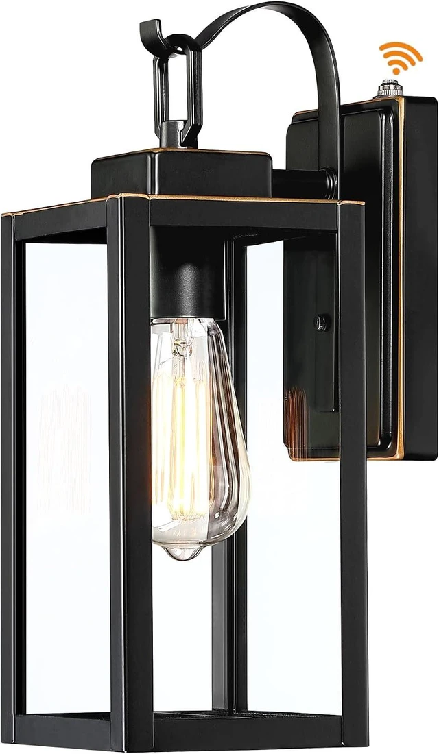 Main image of GRUENLICH Outdoor Wall Light Fixture Dusk to Dawn, Tempered Glass