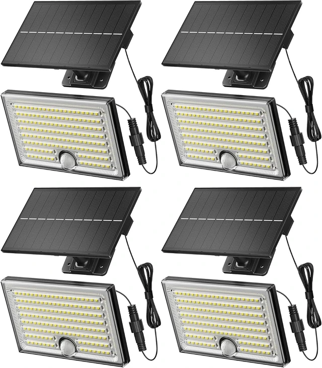 Main image of Mini Solar Outdoor Lights, 170 LED Solar Lights with 16.5 ft Cable