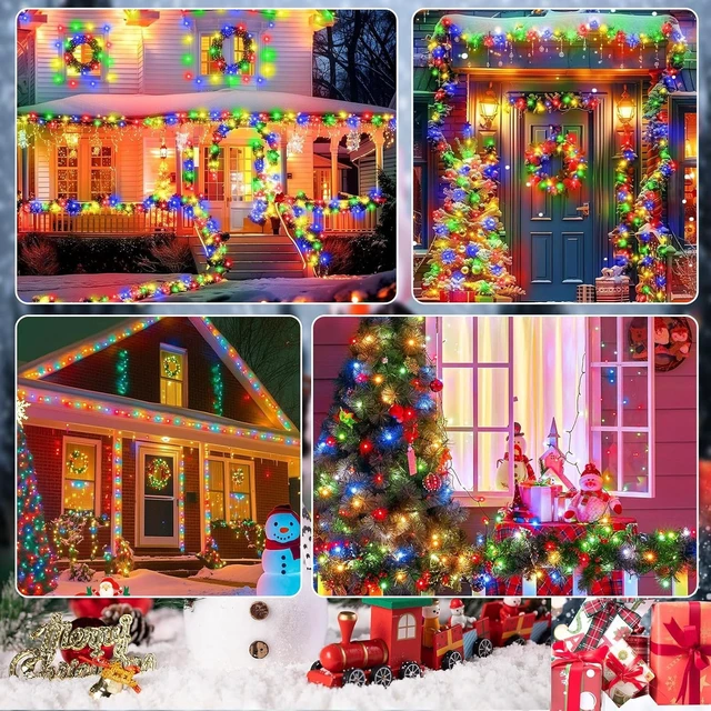 Alt view image 7 of 7 - SyouHome Solar String Lights Outdoor, 6 Pack 600 LED Solar Christmas Lights