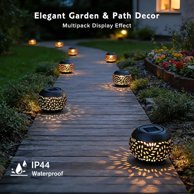Alt view image 4 of 7 - JMEXSUSS Solar Lanterns Outdoor Waterproof for Patio Table Decor