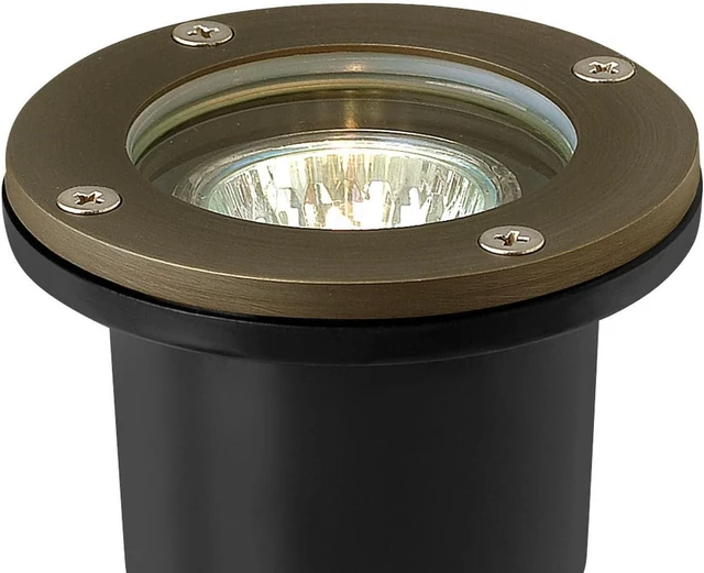 Alt view image 6 of 7 - Hinkley Hardy Island 16701MZ Flat Top LED Well Light - Includes Wiring Kit & Anti-Corrosion PVC Burial Sleeve - Matte Bronze