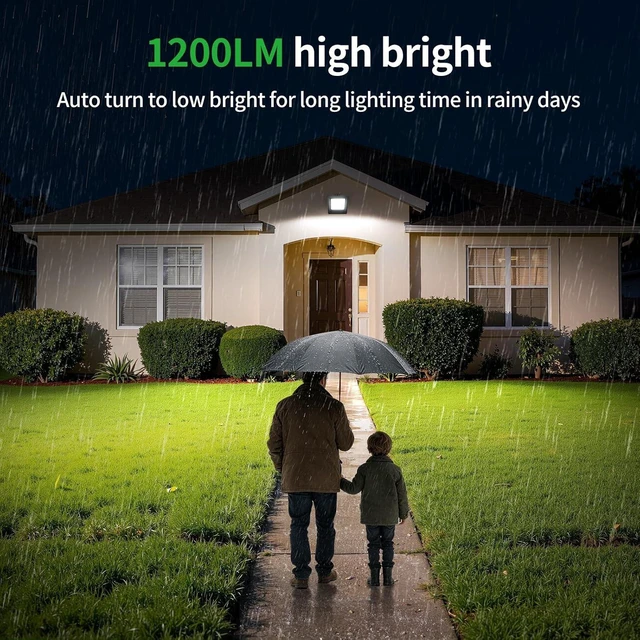 Alt view image 2 of 7 - Lightonight Solar Flood Lights Outdoor 2 Pack, 6500K Cool White