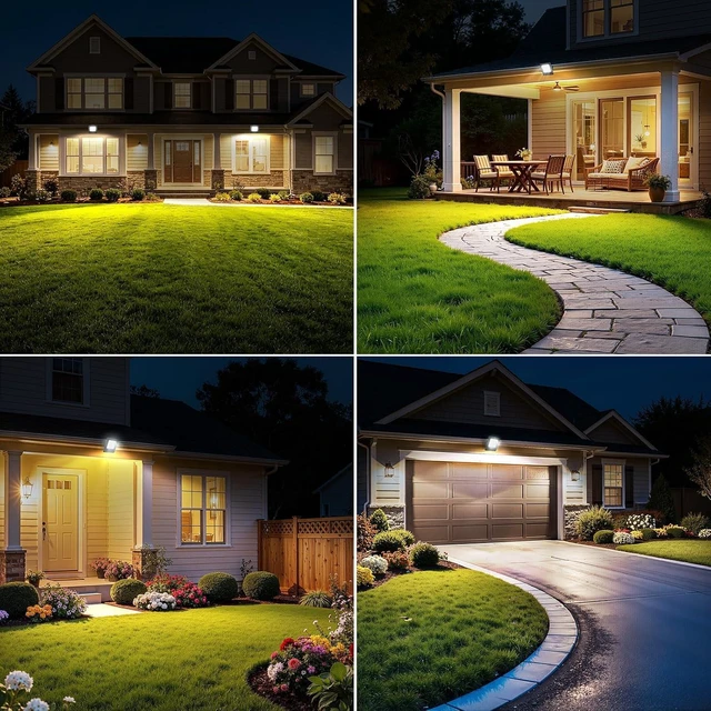 Alt view image 5 of 7 - Lightonight Solar Flood Lights Outdoor 2 Pack, 6500K Cool White