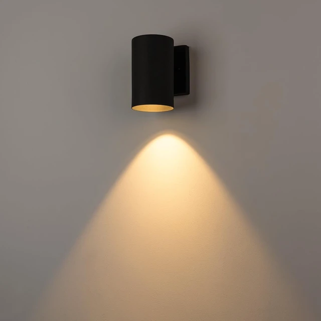 Alt view image 4 of 6 - mirrea 7" Modern Outdoor Porch Wall Light, Matte Black, Pack of 2