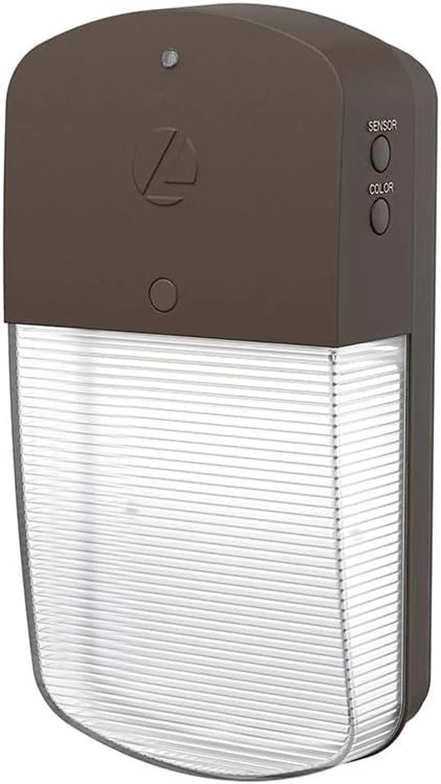 Main image of Lithonia Lighting 5.3" Mini LED Wall Pack Outdoor Light, Dusk to Dawn