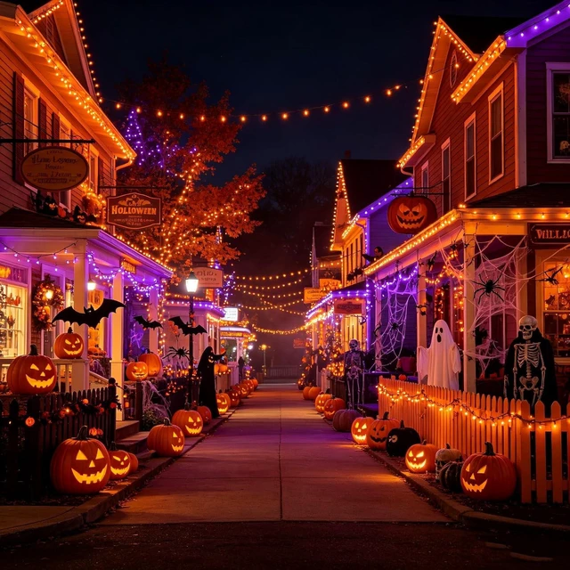 Alt view image 3 of 7 - Toodour Halloween Lights RGB String Light, 131ft 350LED Orange Purple Light