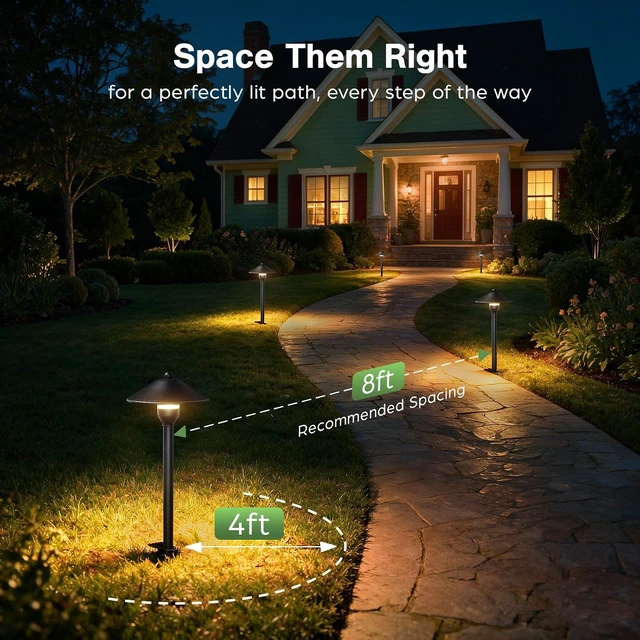 Alt view image 4 of 7 - HIBOITEC 3W Low Voltage Path Light 4P 2700K with G4 Bulb Replaceable