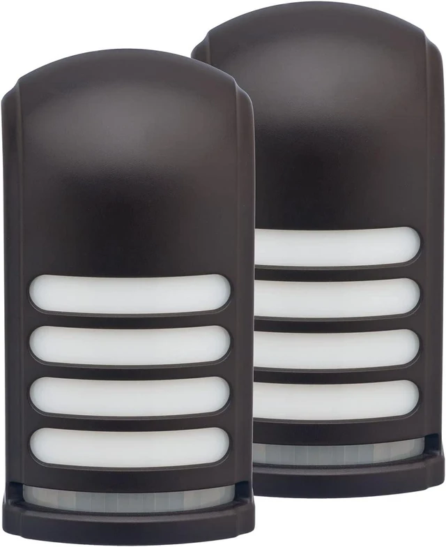 Main image of Xodus Battery Operated LED Deck/Stair Light, Motion Sensor, Bronze, 2 Pack