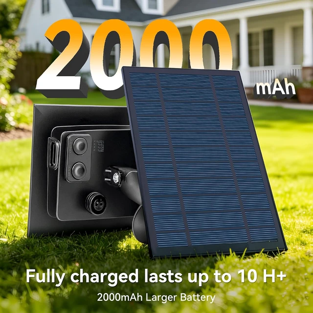 Alt view image 5 of 7 - Ollny S11 50FT Solar String Lights Outdoor Waterproof Dimmable for Backyard