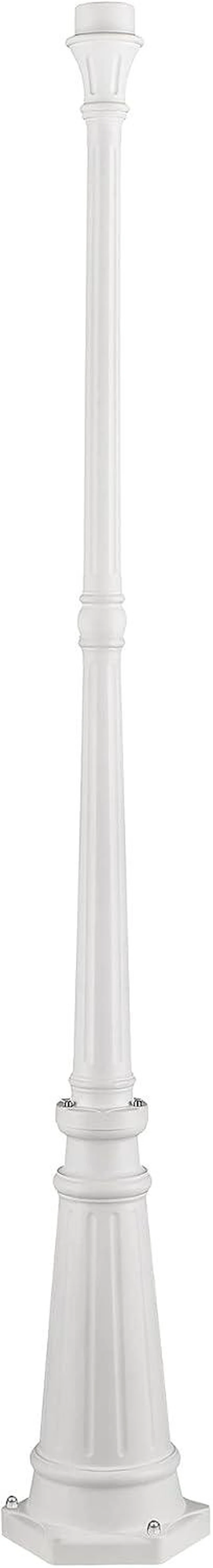 Main image of Livex Lighting 7709-03 Outdoor Cast Aluminum Post, White 74" x 9.5"