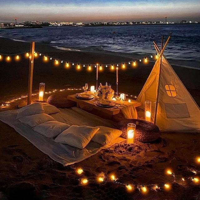 Alt view image 7 of 7 - BLIATLUS 50FT Solar String Lights Outdoor Remote 17 Shatterproof LED Bulbs