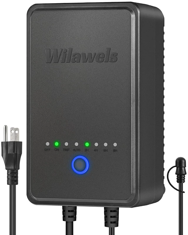Main image of 60W Low Voltage Landscape Transformer, Weatherproof Outdoor Low Voltage Transformer, 120V AC to 12V DC, Landscape Lighting Transformer with Timer and Photocell Sensor, ETL Listed A01LT06
