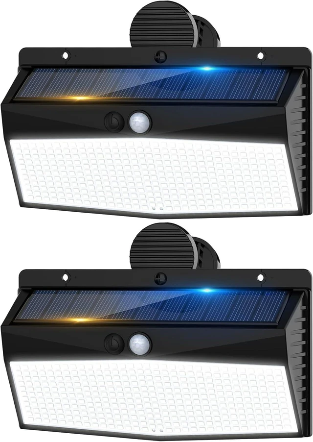 Main image of Peasur 368 LED Clip On Solar Motion Sensor Lights Outdoor with 3 Modes