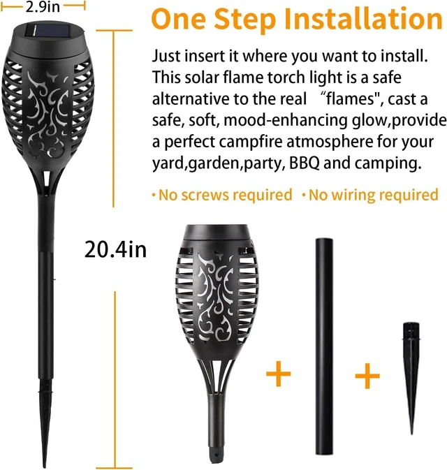 Alt view image 2 of 6 - Swingers Solar Lights Outdoor, Halloween Solar Torch Lights