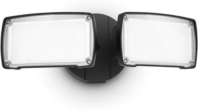 Main image of LUTEC LED 3500 Lumen 32W 5000K Integrated Dual-Head Floodlight Outdoor Dusk to Dawn Waterproof Exterior Security Wall Light for Patio Garden Yard