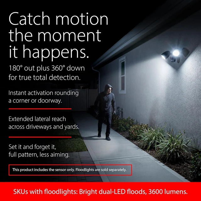 Alt view image 3 of 6 - RAB Lighting STL360W Outdoor Motion Sensor Light Control 360 Degree Plus 180 Detection Directly Below, Dusk to Dawn Photocell, Evening Timer, 6000V Surge, Hardwired 120V Commercial Grade, White