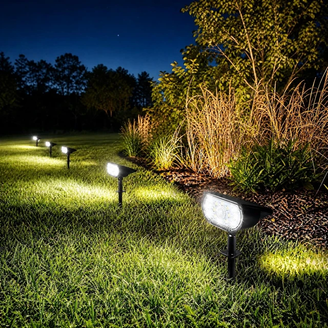 Alt view image 3 of 7 - Dazzle Bright Solar Spot Lights Outdoor, Waterproof Spotlights