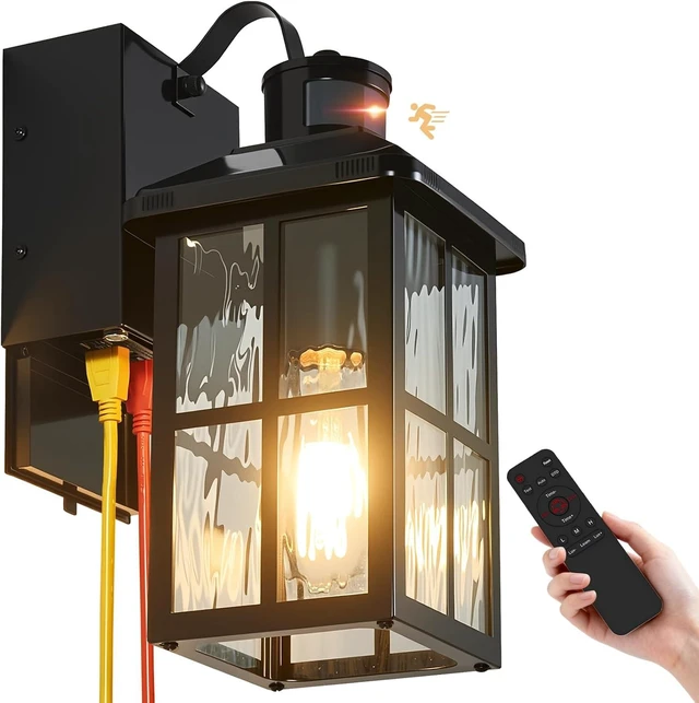 Main image of Porch Lights with GFCI Outlet with Remote
