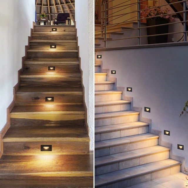 Alt view image 7 of 7 - kadision 12V-24V AC/DC Low-Voltage LED Step Lights, 3CCT, 4-Pack